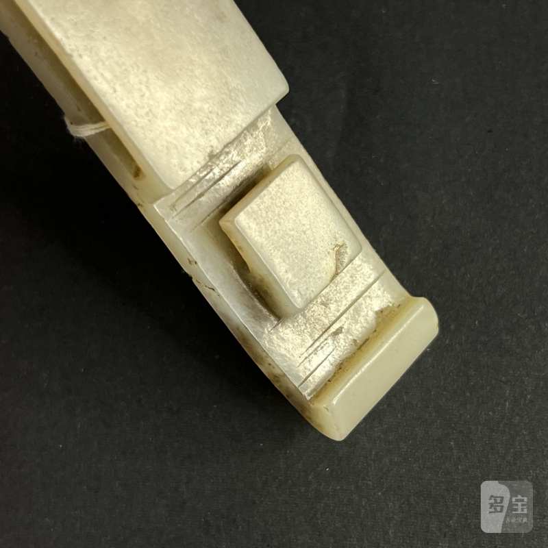清代 玉兽面谷纹剑饰 - 图5
